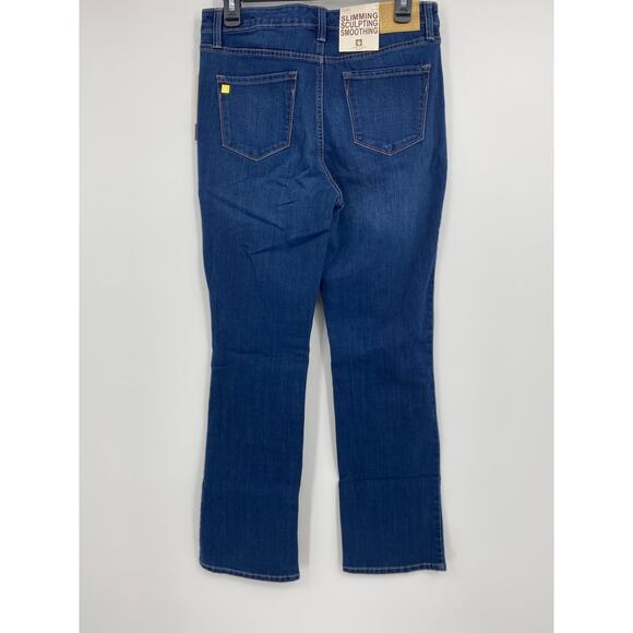 Anne Klein Womens High Rise Slim Boot Blue Denim Jeans NEW Size 10P - Picture 11 of 11